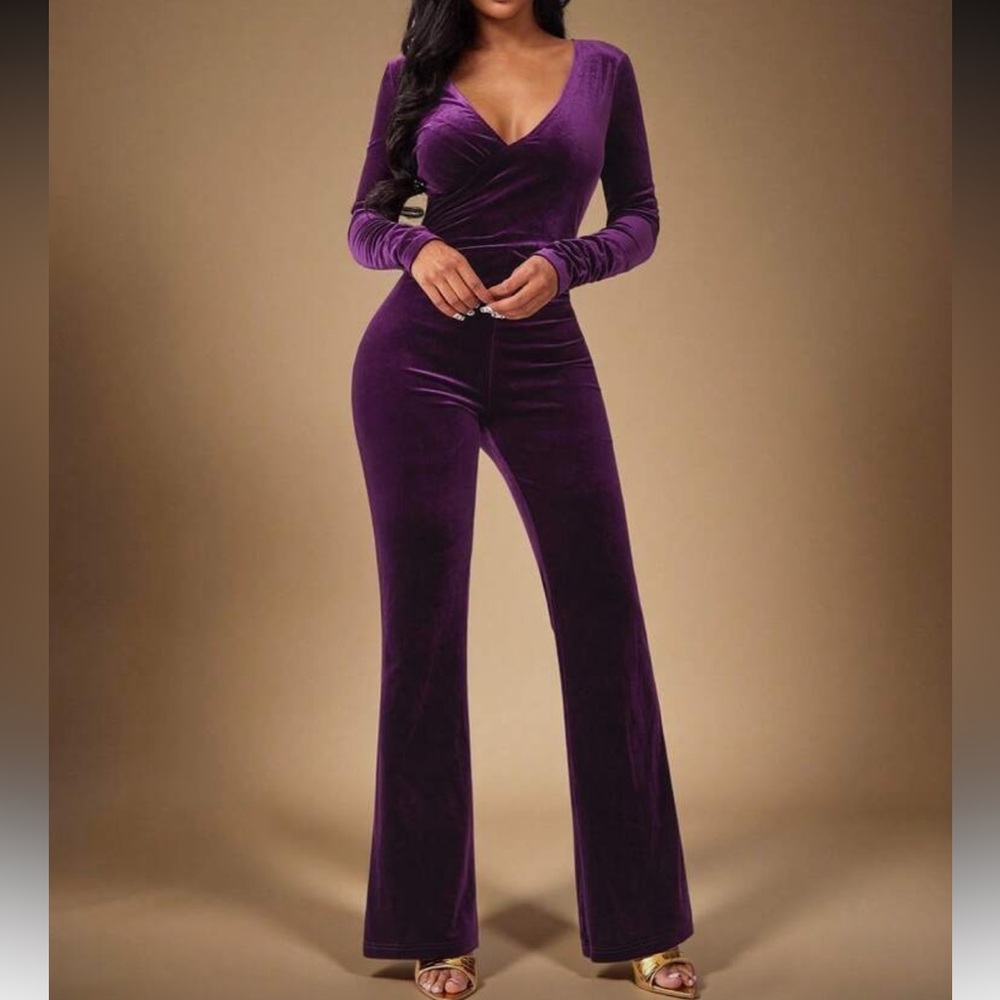 Elegant Purple Jumpsuit
